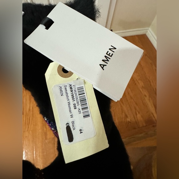 Rare AMEN embellished/bejeweled/rhinestone Sweater BNWT - Picture 6 of 6